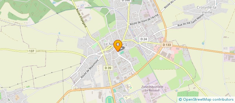 localisation de l'entreprise MADAME HELENE FREBOURG à LE NEUBOURG