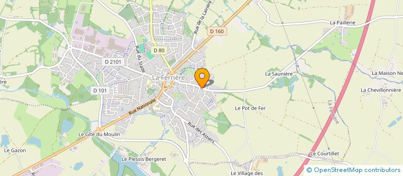 localisation de l'entreprise MADAME HELENE FREDEVAL à LA FERRIERE