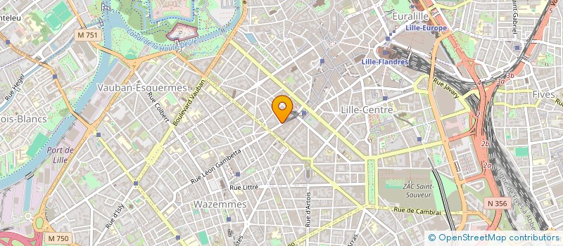 localisation de l'entreprise MADAME HELENE FRERE à LILLE