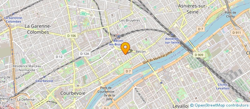 localisation de l'entreprise MADAME HELENE FROMET DE ROSNAY  COURBEVOIE