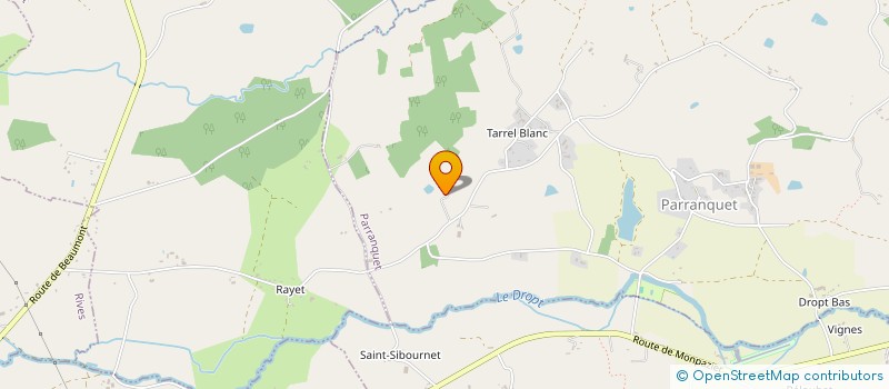 localisation de l'entreprise MADAME HELENE FRONTY  PARRANQUET