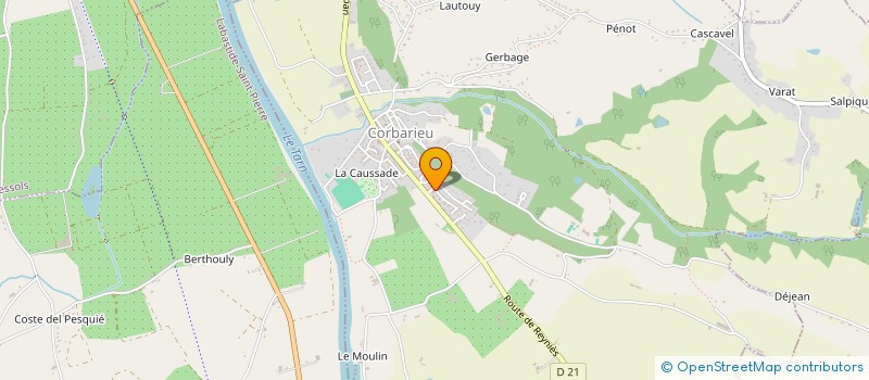 localisation de l'entreprise MADAME HELENE GABEN à CORBARIEU