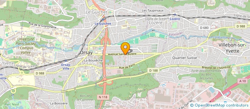 localisation de l'entreprise MADAME HELENE GABRIEL à ORSAY