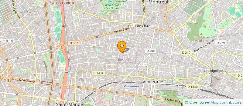 localisation de l'entreprise MADAME HELENE GABUT à MONTREUIL