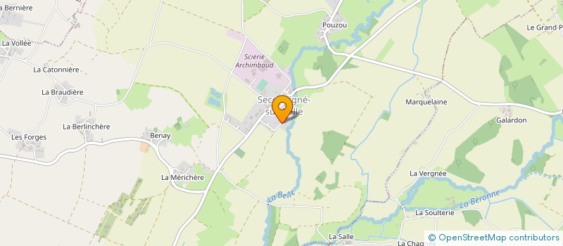 localisation de l'entreprise MADAME HELENE GADENNE  SECONDIGNE-SUR-BELLE