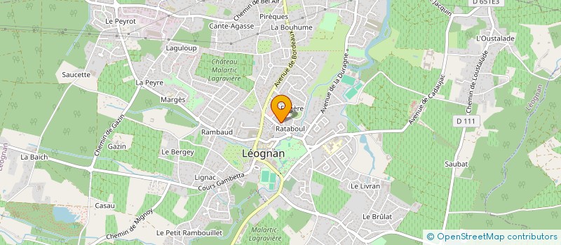 localisation de l'entreprise MADAME HELENE GAGNAIRE  LEOGNAN