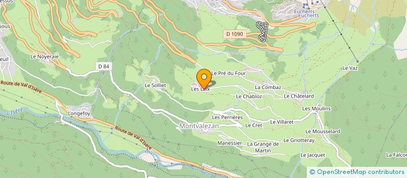 localisation de l'entreprise MADAME HELENE GAIDET à MONTVALEZAN