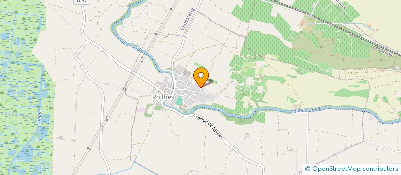 localisation de l'entreprise MADAME HELENE GALINIE  CAPESTANG