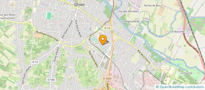 localisation de l'entreprise MADAME HELENE GALLEYRAND à OLIVET