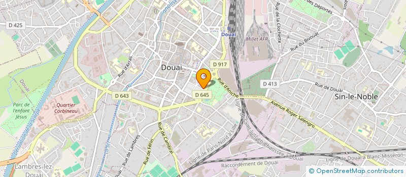 localisation de l'entreprise MADAME HELENE GARCIN  DOUAI