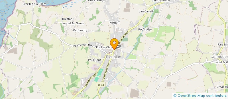 localisation de l'entreprise MADAME HELENE GARNIER  PLEUBIAN