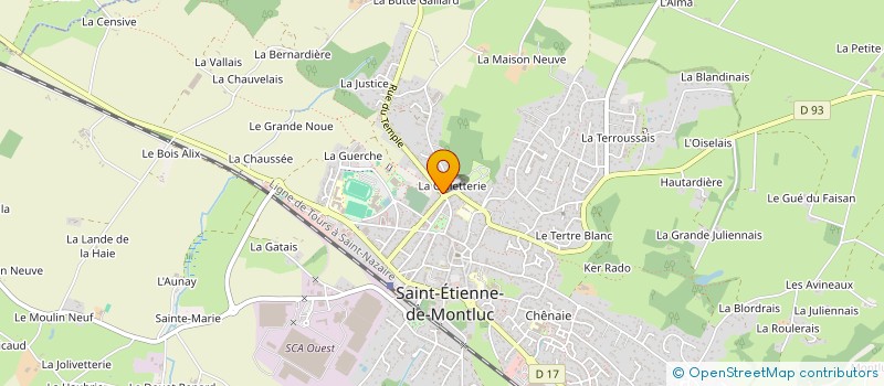 localisation de l'entreprise MADAME HELENE GASNIER  SAINT-ETIENNE-DE-MONTLUC