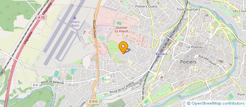 localisation de l'entreprise MADAME HELENE GATARD  POITIERS