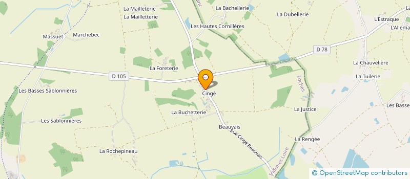 localisation de l'entreprise MADAME HELENE GATEAU à BOSSAY-SUR-CLAISE