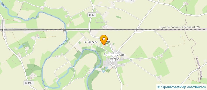 localisation de l'entreprise MADAME HELENE GATEAU  FONTENAY SUR VEGRE