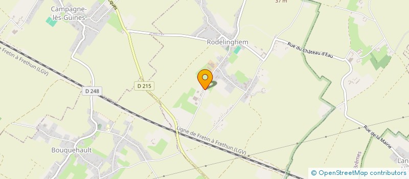 localisation de l'entreprise MADAME HELENE GAUDRY  RODELINGHEM