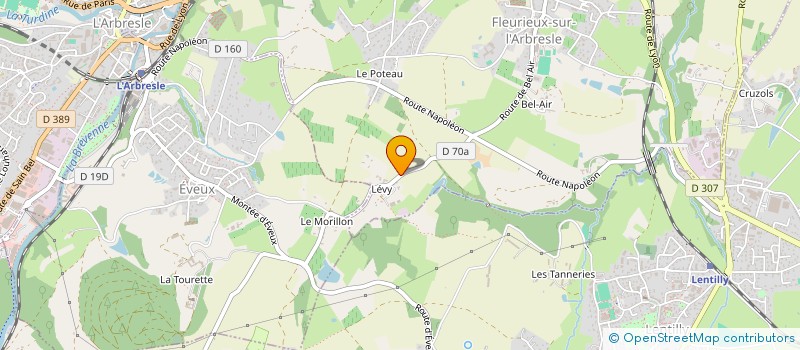 localisation de l'entreprise MADAME HELENE GAUDRY  FLEURIEUX-SUR-L'ARBRESLE