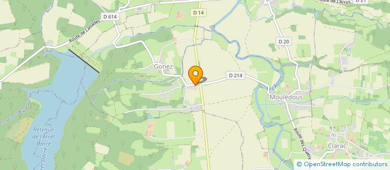 localisation de l'entreprise MADAME HELENE GAYE  MOULEDOUS