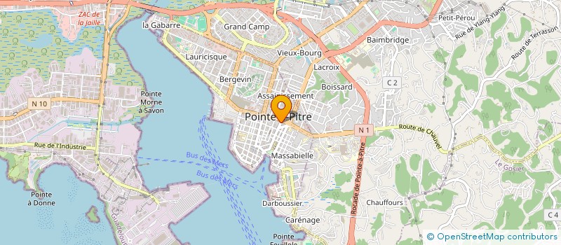 localisation de l'entreprise MADAME HELENE GEDEON à POINTE A PITRE