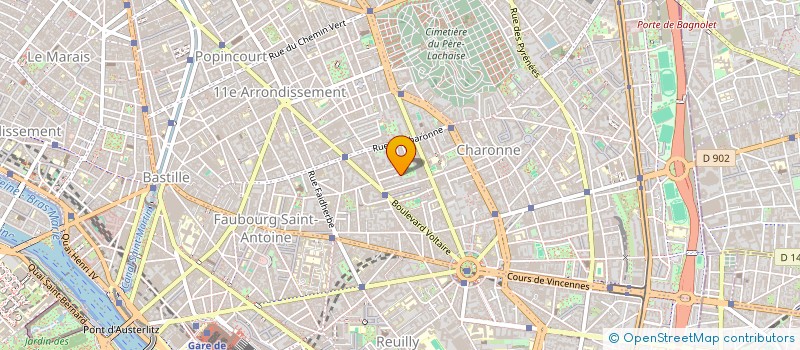 localisation de l'entreprise MADAME HELENE GENEVIEVE FERT  PARIS