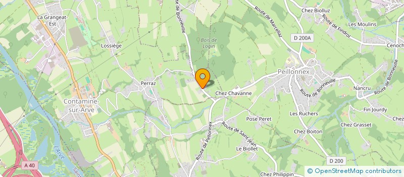 localisation de l'entreprise MADAME HELENE GENOUD  FAUCIGNY