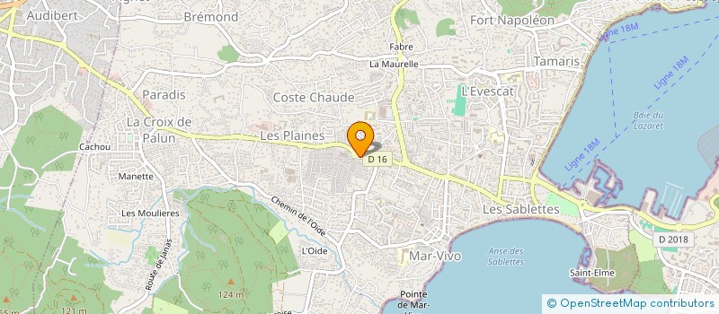 localisation de l'entreprise MADAME HELENE GEORGES  LA SEYNE-SUR-MER