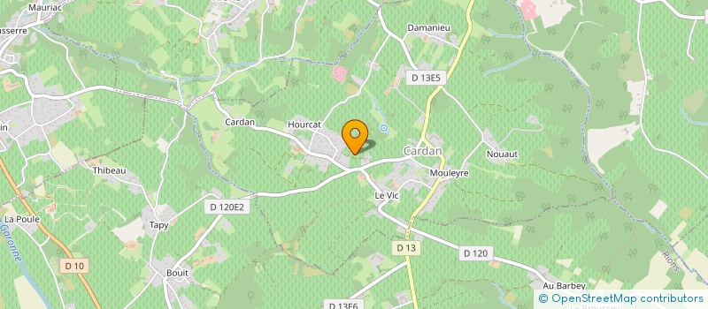 localisation de l'entreprise MADAME HELENE GERARD à CARDAN