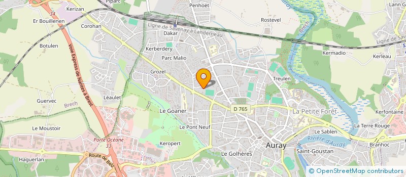 localisation de l'entreprise MADAME HELENE GERBER à AURAY