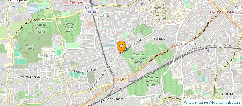 localisation de l'entreprise MADAME HELENE GERMAIN à PESSAC