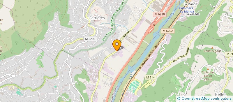 localisation de l'entreprise MADAME HELENE GIANA  GATTIERES