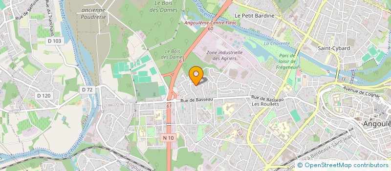 localisation de l'entreprise MADAME HELENE GILBERT à ANGOULEME