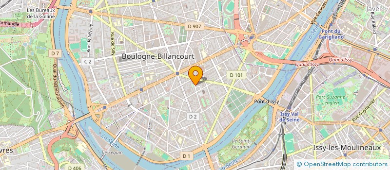 localisation de l'entreprise MADAME HELENE GILLER à BOULOGNE-BILLANCOURT