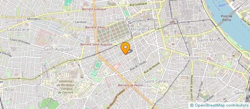 localisation de l'entreprise MADAME HELENE GILLES  BORDEAUX