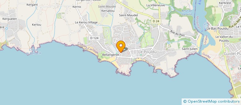 localisation de l'entreprise MADAME HELENE GIRARDOT  CLOHARS-CARNOET