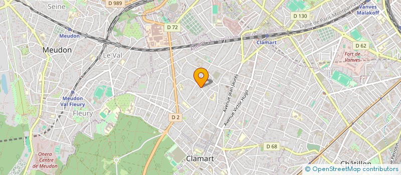 localisation de l'entreprise MADAME HELENE GIRAUD  CLAMART