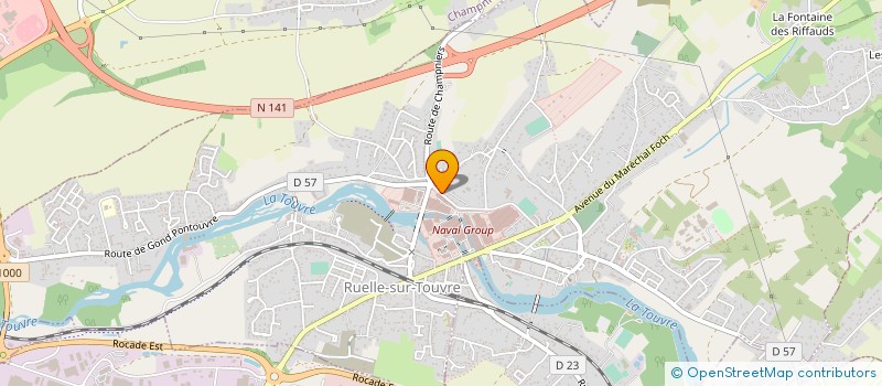 localisation de l'entreprise MADAME HELENE GIRAUDEAU à RUELLE-SUR-TOUVRE