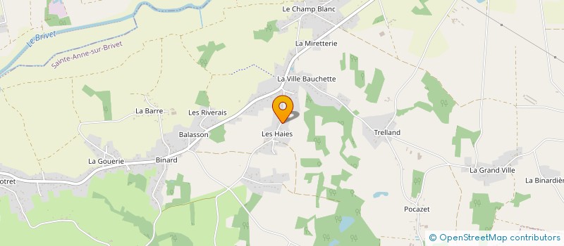 localisation de l'entreprise MADAME HELENE GLOTIN à SAINTE-ANNE-SUR-BRIVET
