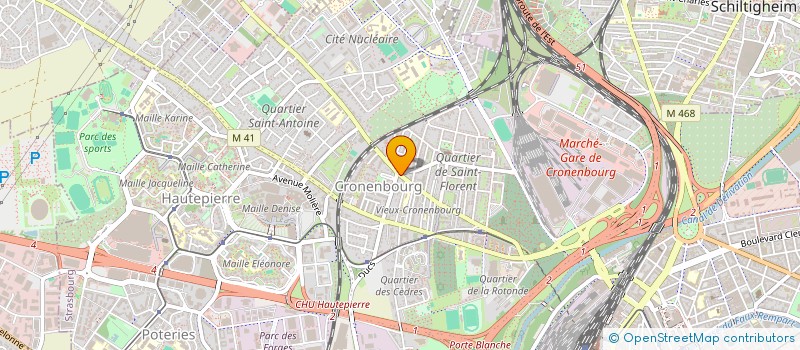 localisation de l'entreprise MADAME HELENE GOGUE à STRASBOURG