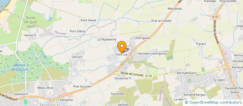 localisation de l'entreprise MADAME HELENE GOMPERTZ  PENMARCH