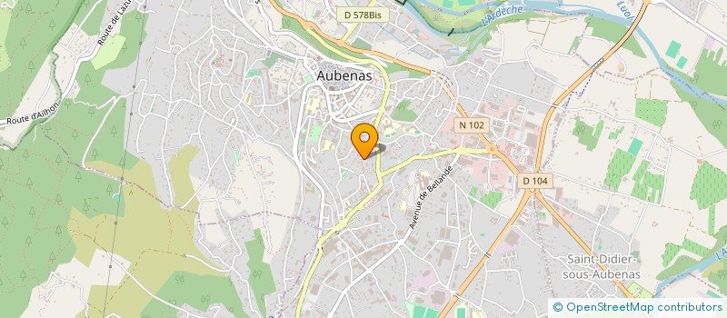 localisation de l'entreprise MADAME HELENE GONINET à AUBENAS