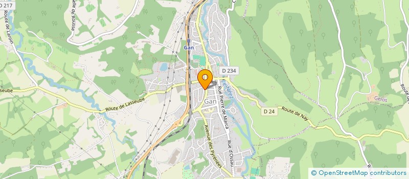 localisation de l'entreprise MADAME HELENE GONTIER  GELOS