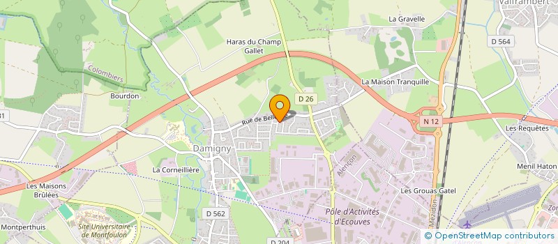 localisation de l'entreprise MADAME HELENE GONZALEZ à DAMIGNY