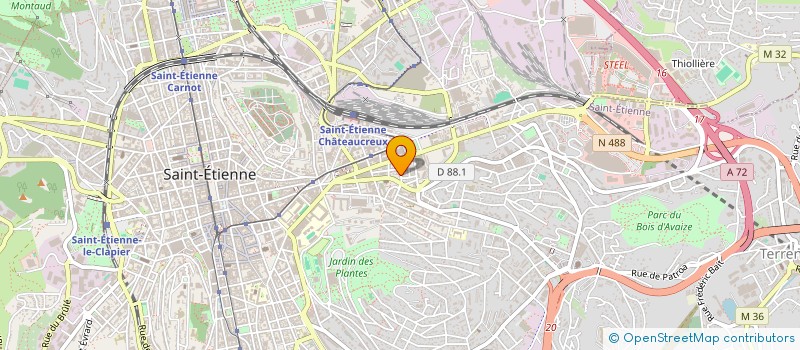 localisation de l'entreprise MADAME HELENE GONZALVO  SAINT-ETIENNE