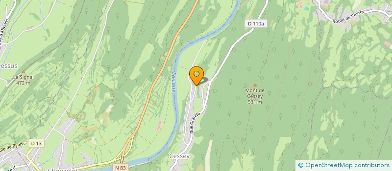 localisation de l'entreprise MADAME HELENE GORGUET  CESSEY