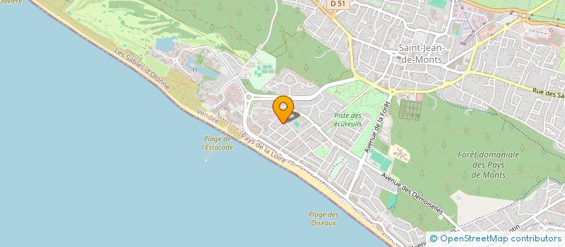 localisation de l'entreprise MADAME HELENE GOSNET  SAINT-JEAN-DE-MONTS