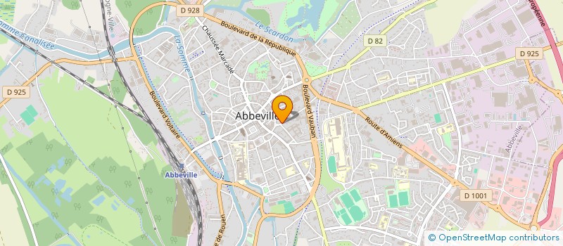localisation de l'entreprise MADAME HELENE GOSSET à ABBEVILLE