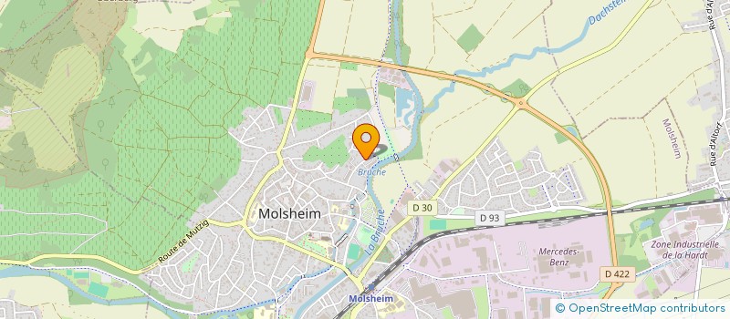 localisation de l'entreprise MADAME HELENE GOSSMANN  DORLISHEIM