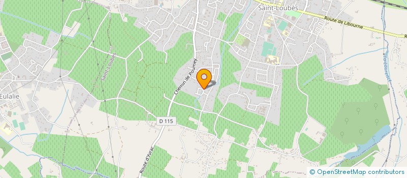 localisation de l'entreprise MADAME HELENE GOUILLOUD  SAINT-LOUBES