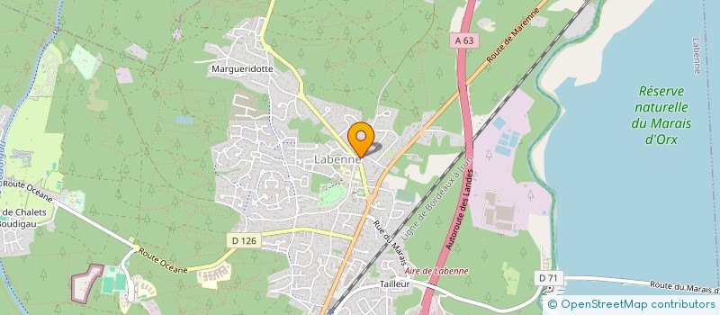 localisation de l'entreprise MADAME HELENE GOUMAIN  LABENNE