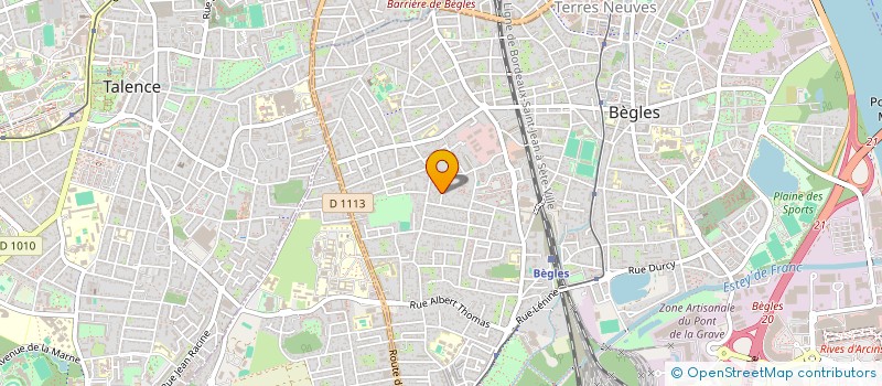 localisation de l'entreprise MADAME HELENE GOUMET à BEGLES